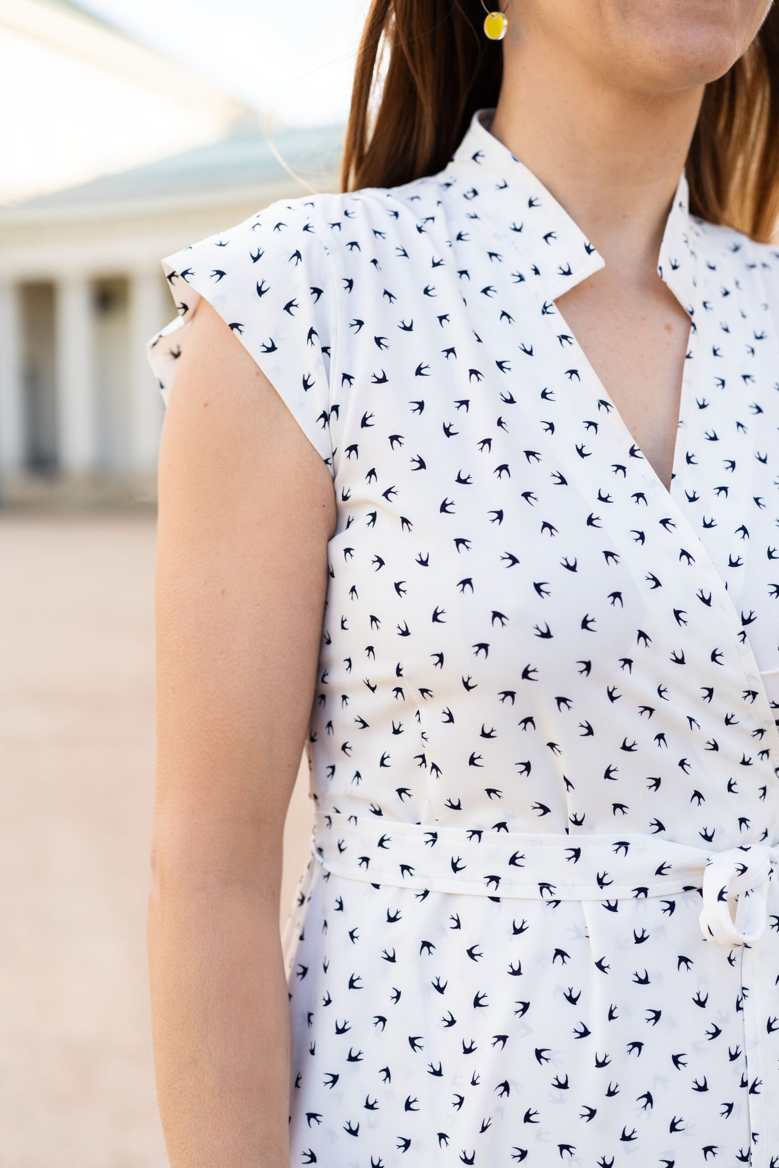 Dlouhé zavinovací šaty - vlaštovky (3)